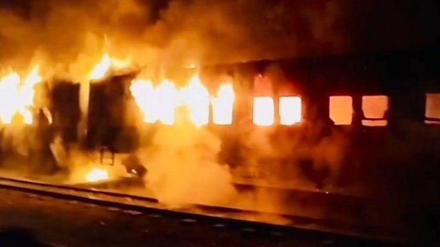 Case filed over burning train compartments in Jamalpur - Dainikshiksha