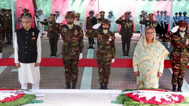 President, PM pay homage to Bangabandhu at Tungipara - Dainikshiksha