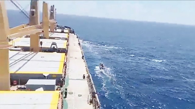 Hijacked vessels MV Abdullah anchored at Garakad coast in Somalia - Dainikshiksha