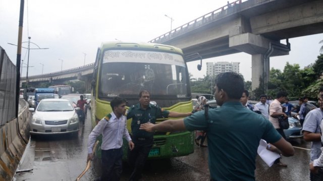 Students go on rampage in city as 2 fellows killed in bus crash - Dainikshiksha