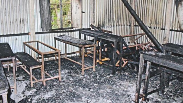 School burnt ‘over land dispute’ - Dainikshiksha